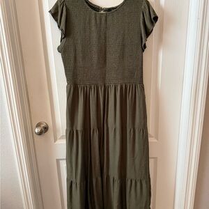 Olive Green Women's Dress
